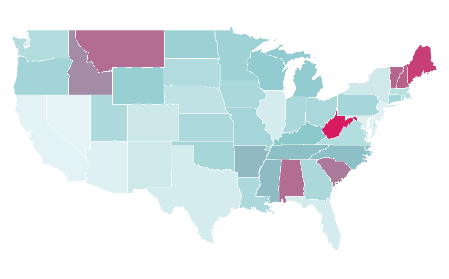 Affinity by region — Husqvarna, United States