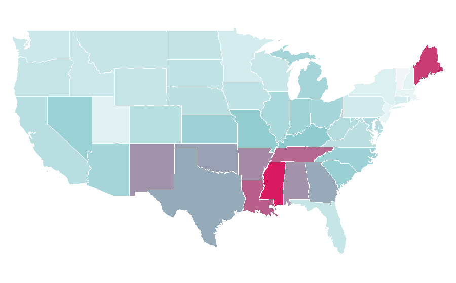 Affinity by region — Hustle & Flow, United States