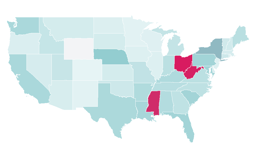 Affinity by region — Hyde (musician), United States