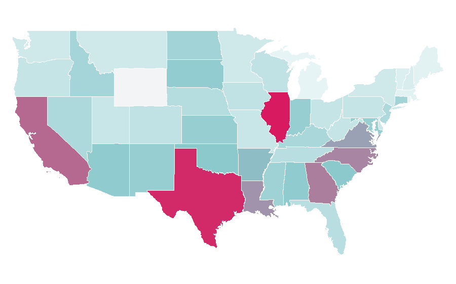 Afinidad por región — Hydrate, Estados Unidos