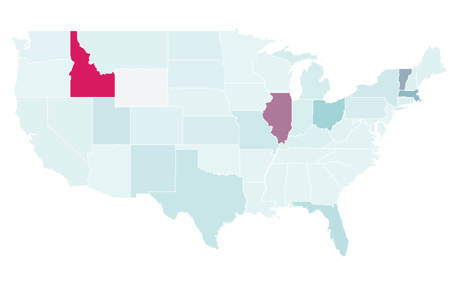 Affinity by region — Hype Park, United States