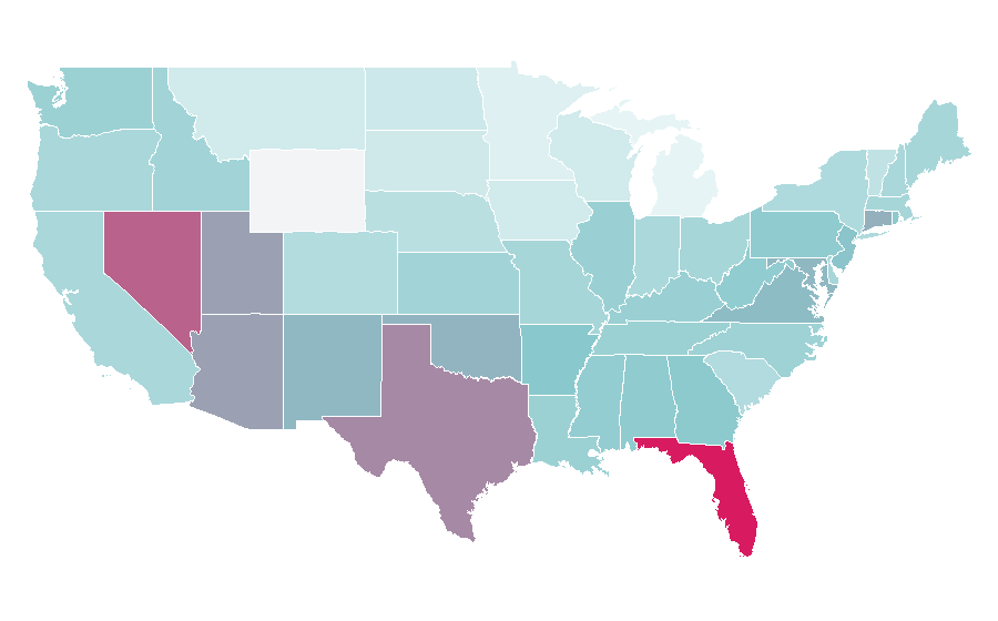 Affinity by region — Hyundai Accent, United States