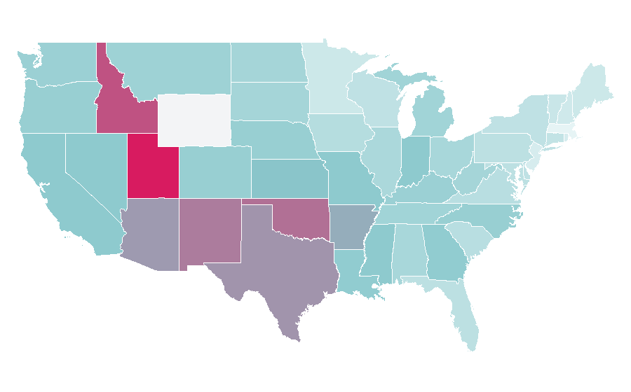 Affinity by region — I Am Legend (film), United States