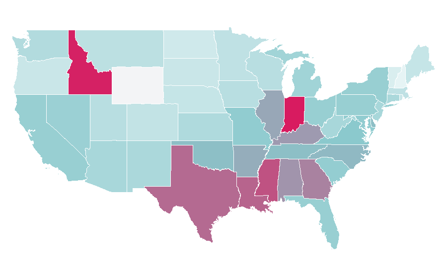 Affinity by region — I-D, United States