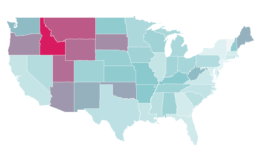 Affinity by region — Ian McShane, United States