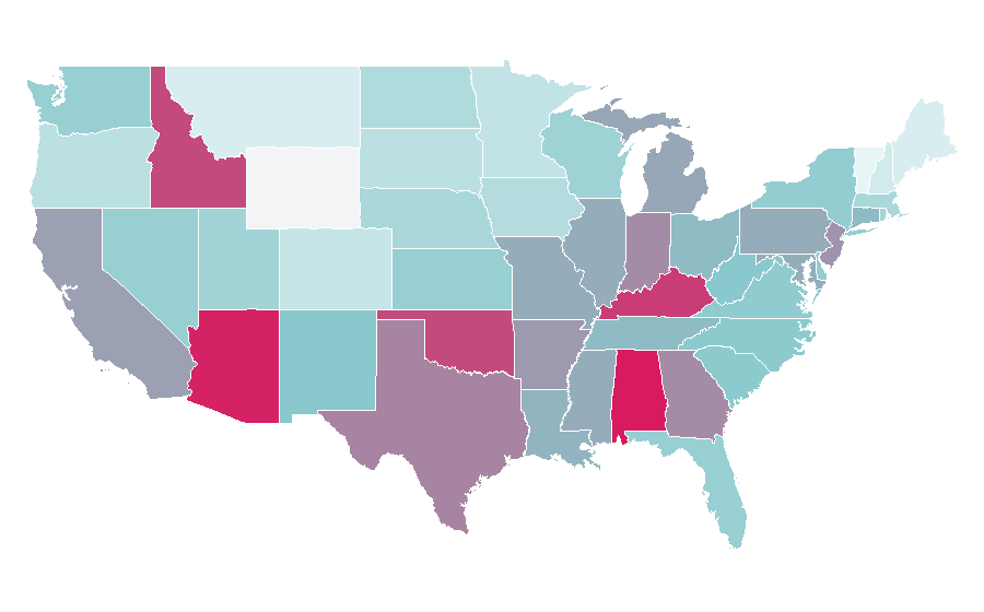 Affinity by region — ICarly, United States