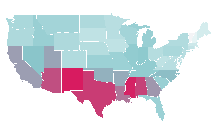 Affinity by region — Ice Age (2002 film), United States