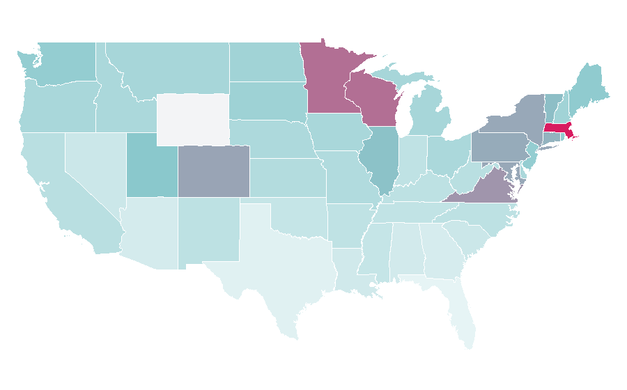 Affinity by region — Ice dancing, United States