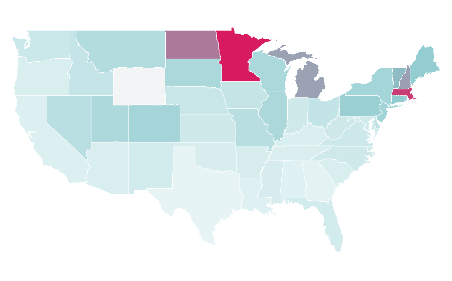 Affinity by region — Ice hockey equipment, United States