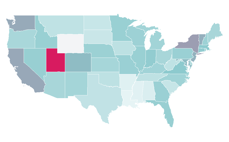 Affinité par région — Ice skating, États-Unis