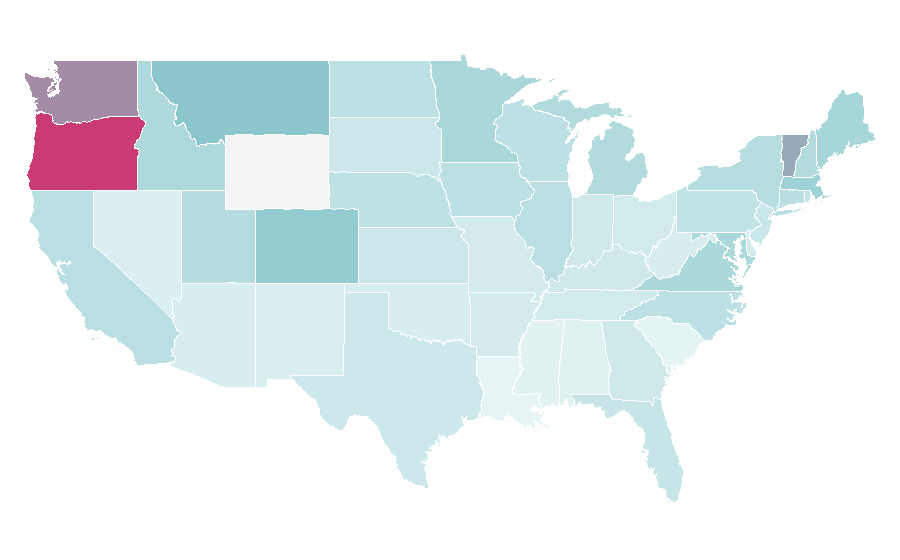 Affinity by region — Icebreaker (clothing), United States