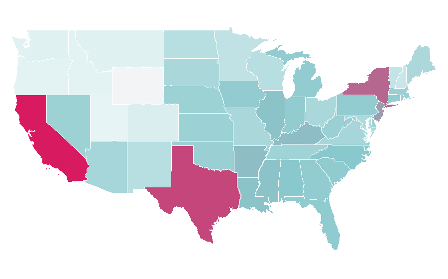 Affinity by region — Iced coffee, United States