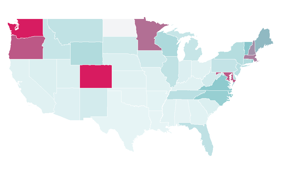 Affinity by region — Icelandair, United States