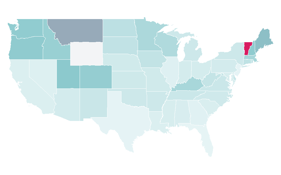 Affinity by region — Icelandic horse, United States