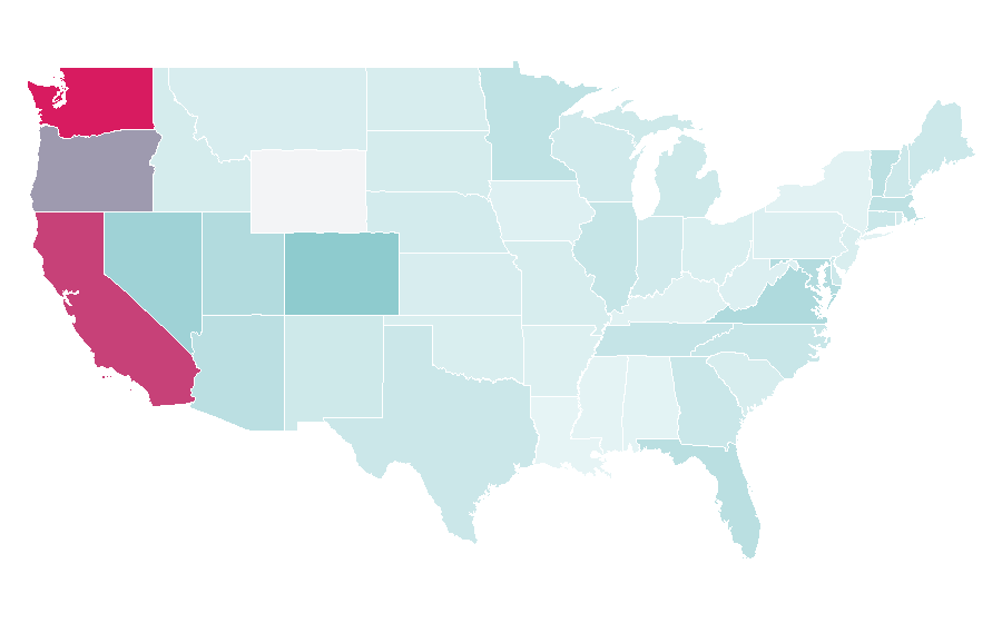 Affinity by region — ID. BUZZ, United States