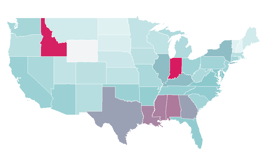 Affinity by region — I.D. (magazine), United States
