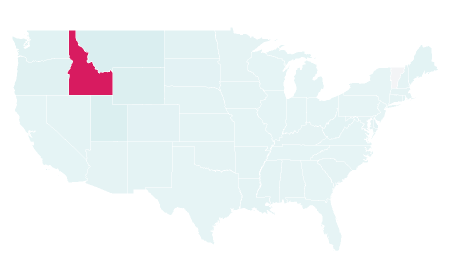Affinity by region — Idaho State University, United States