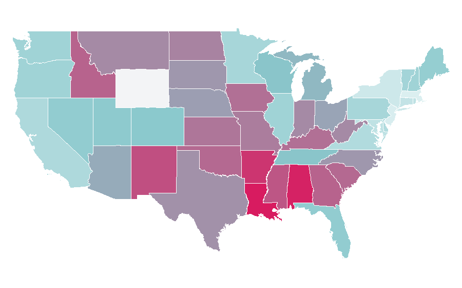 Affinity by region — Identity Thief, United States