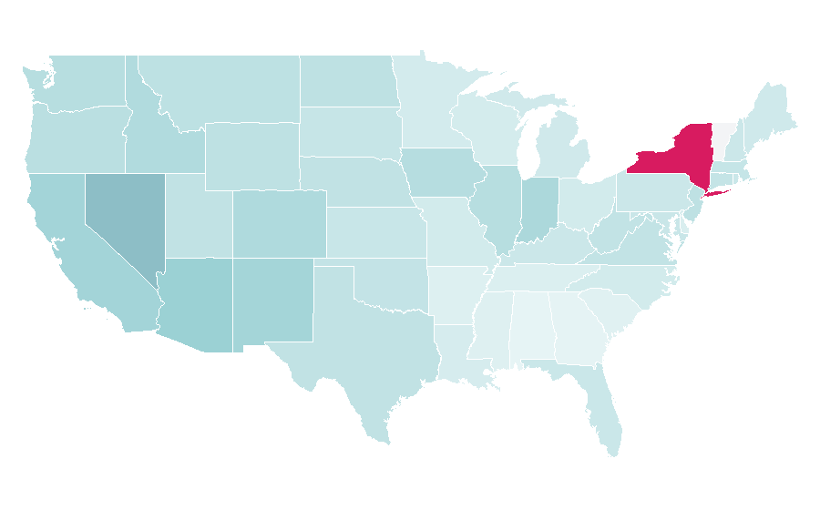 Affinity by region — IFC (U.S. TV network), United States