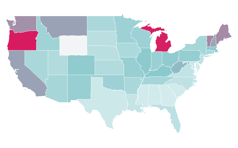 Affinity by region — Iggy Pop, United States