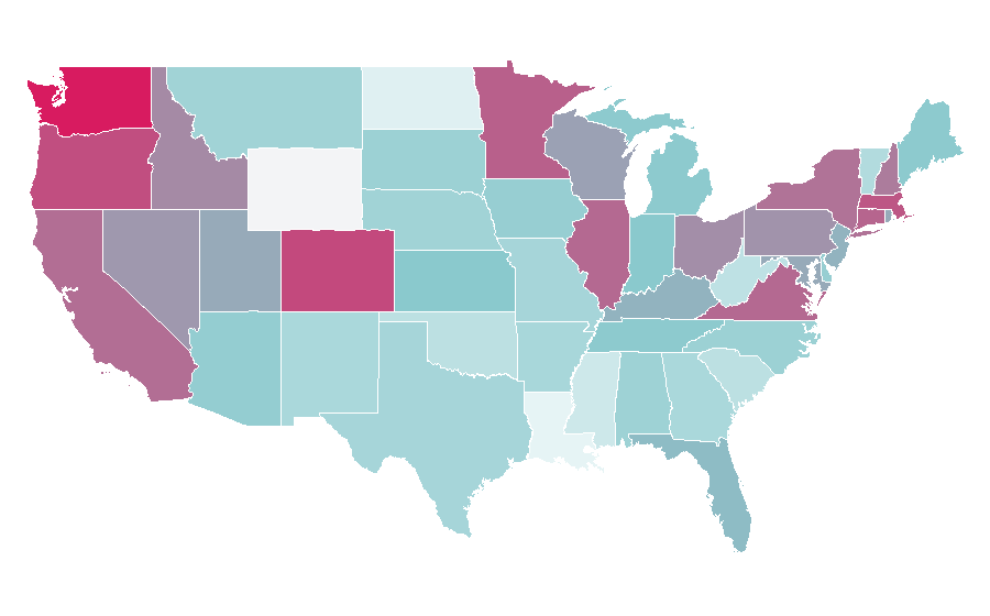 Affinity by region — IGN, United States