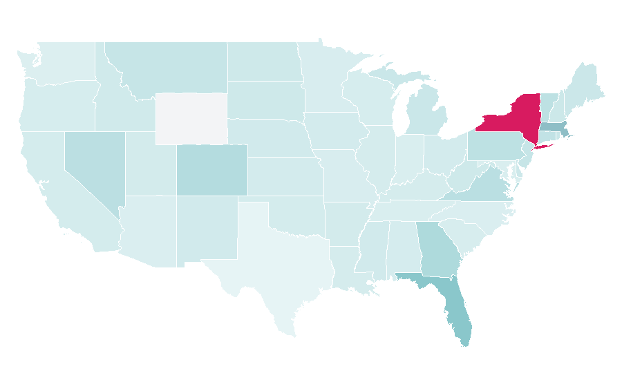 Affinity by region — Il Sole 24 Ore, United States