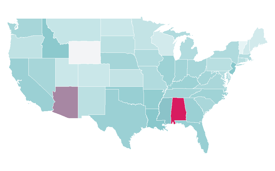 Affinity by region — Illuminati (game), United States