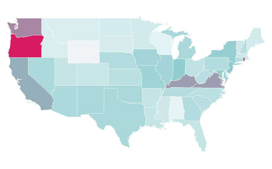 Affinity by region — Image Comics, United States