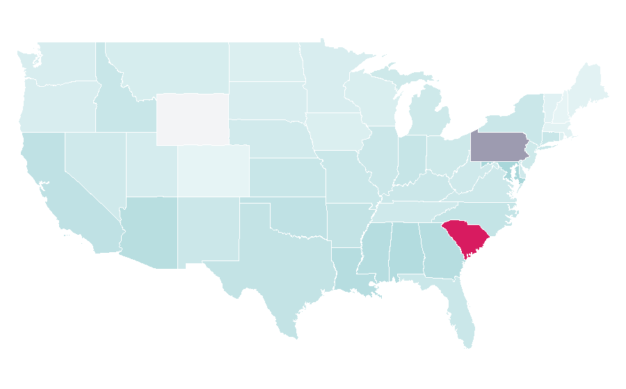 Affinité par région — Imagination, États-Unis