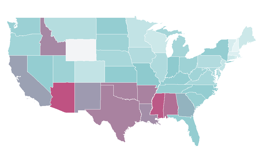 Affinity by region — Immortal (band), United States