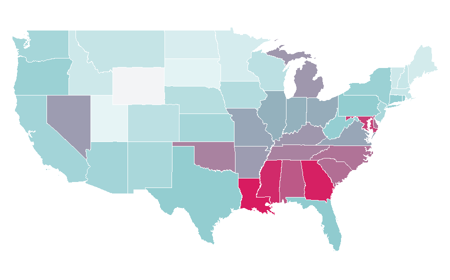 Affinity by region — In Living Color, United States