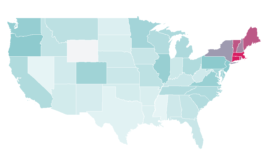 Affinity by region — Ina Garten, United States