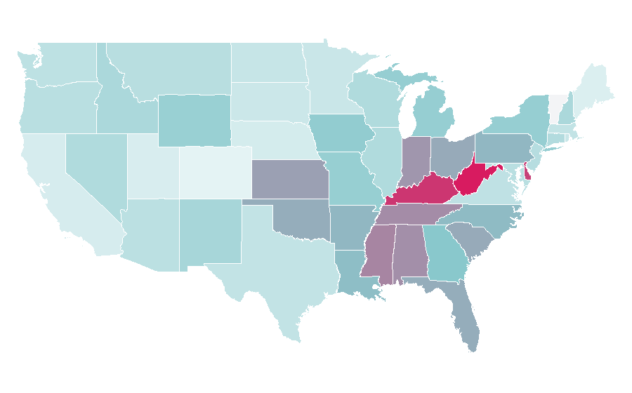 Affinity by region — InboxDollars, United States