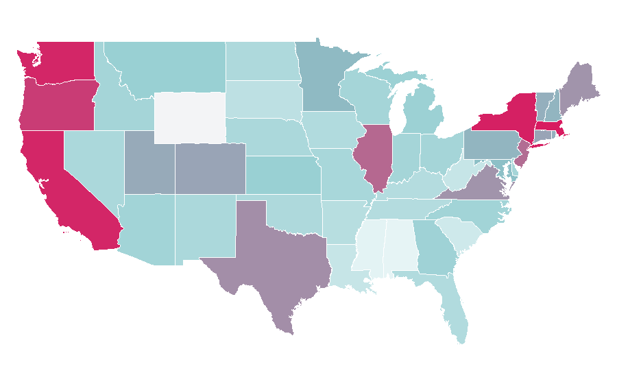 Affinity by region — Incendies, United States