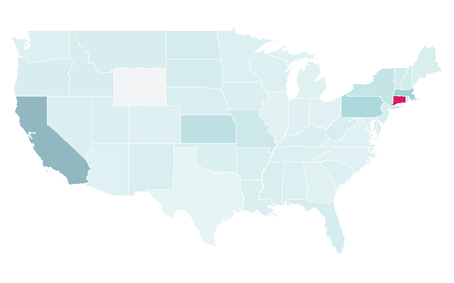 Affinité par région — Indian rock, États-Unis