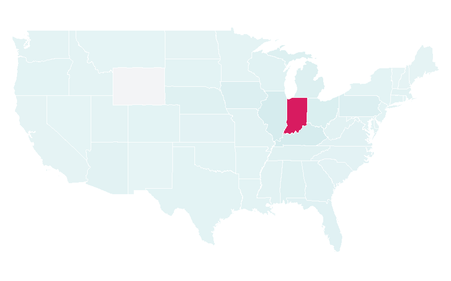 Affinität nach Region — Indiana, USA