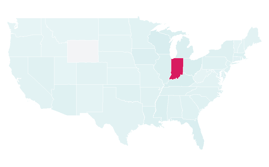 Affinity by region — Indiana Pacers, United States