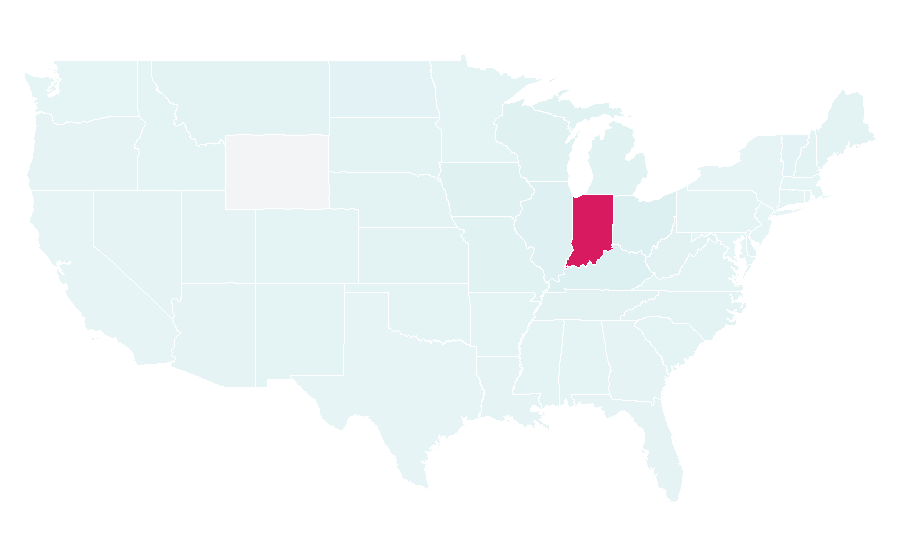 Affinity by region — Indianapolis Motor Speedway, United States