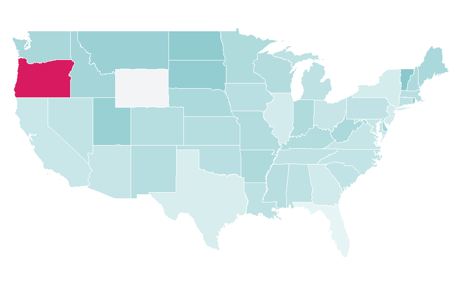 Affinity by region — Indie folk, United States