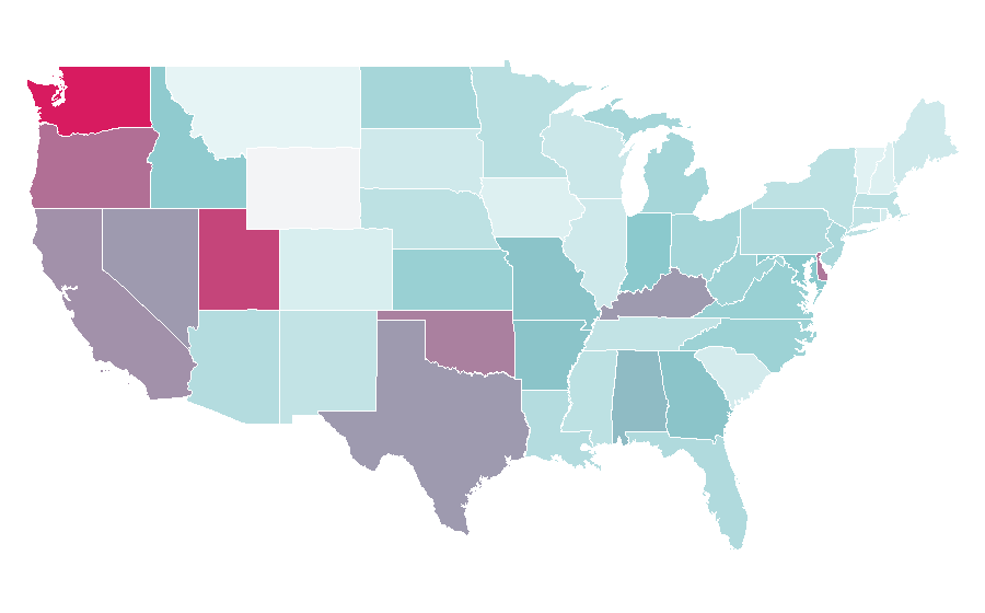 Affinity by region — Indie game, United States