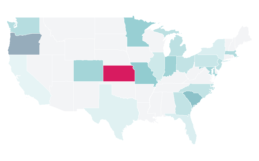 Affinity by region — Indie music scene, United States
