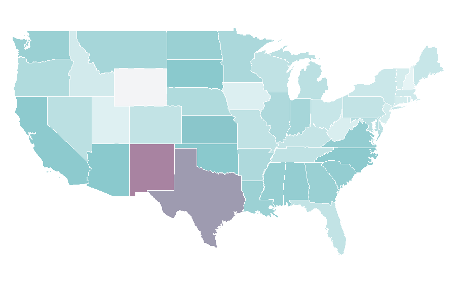 Affinity by region — Indigenous, United States