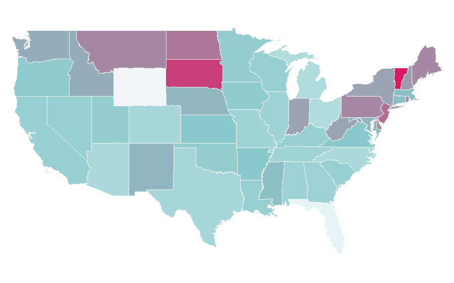 Affinity by region — Indo-Aryan languages, United States