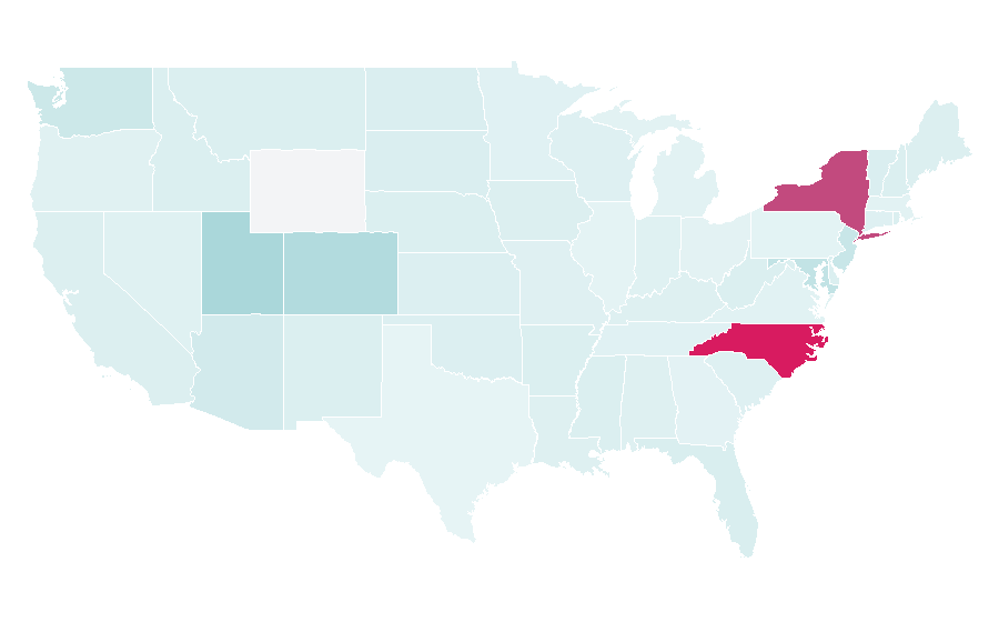 Affinity by region — Indochine, United States