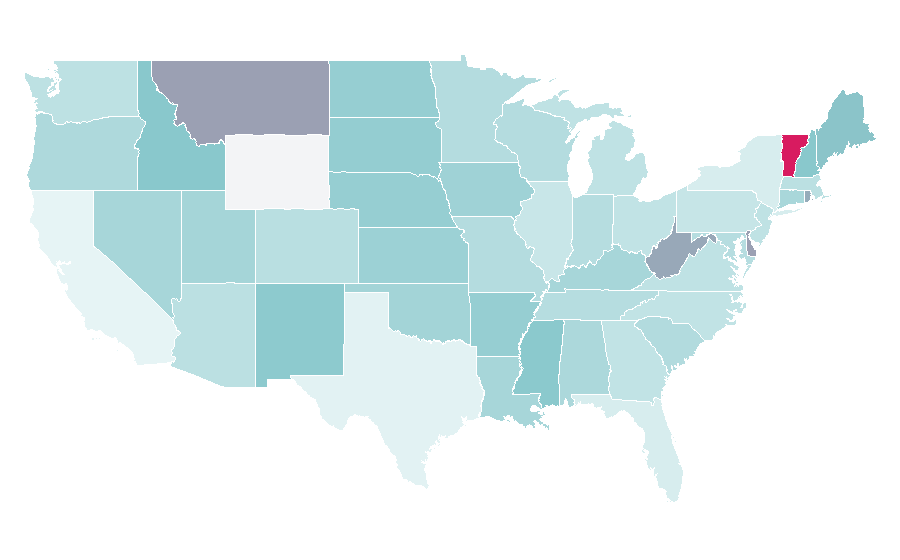 Affinity by region — Indology, United States