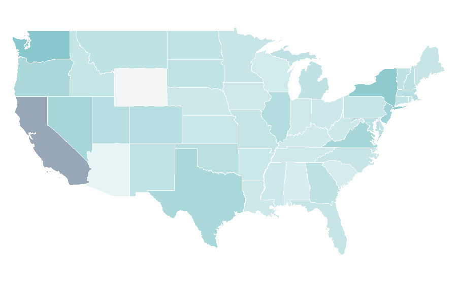 Affinity by region — Indonesian rupiah, United States
