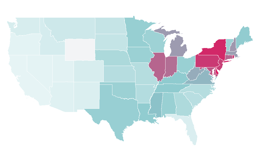 Affinity by region — Indoor water park, United States