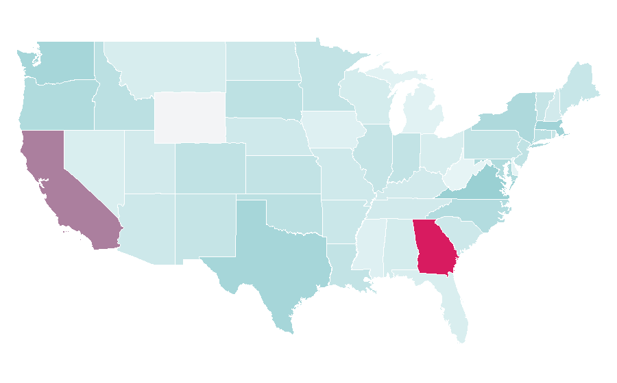Affinity by region — Induction, United States