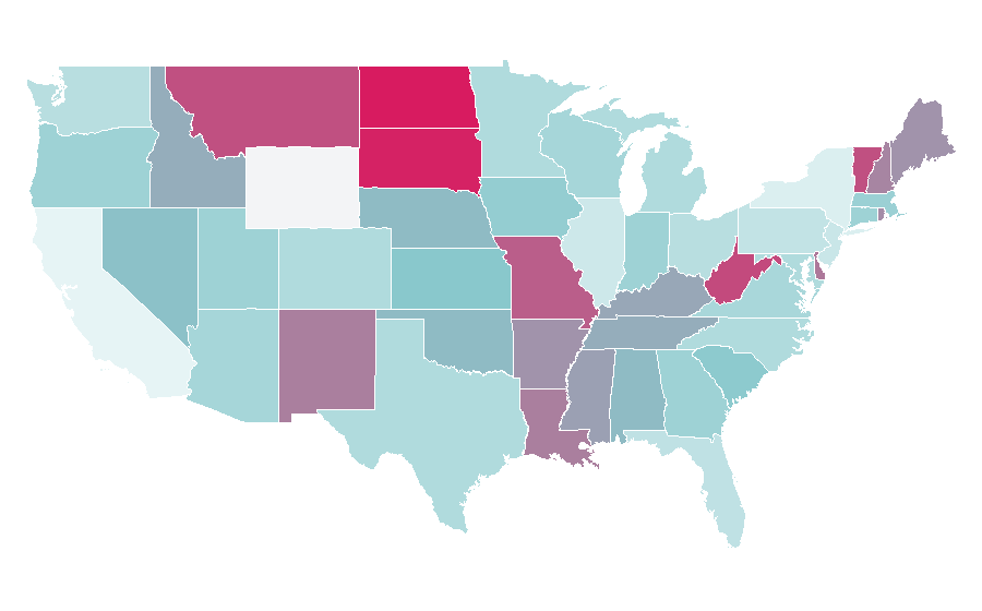 Affinity by region — Information privacy, United States