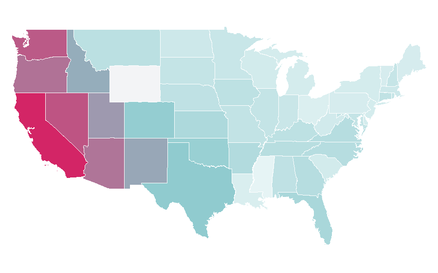Affinity by region — Initial D (film), United States